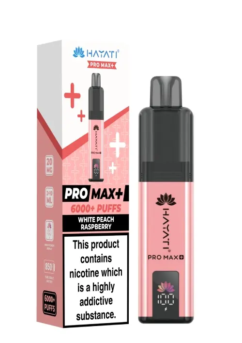 Hayati Pro Max Plus 6000 - White Peach Raspberry